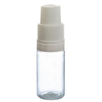 10ml Buteliukas (PET / PP) – Baltas kamštelis