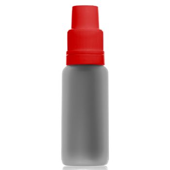 20ml pp buteliukas raudonu kamšteliu