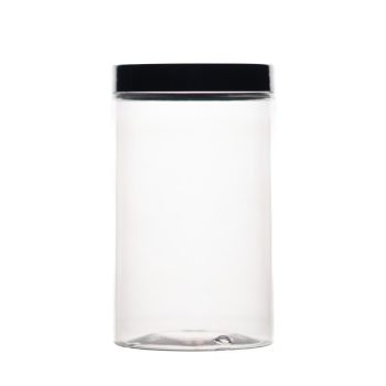 400 ml plastikinis indelis su juodu dangteliu ir EPE tarpine