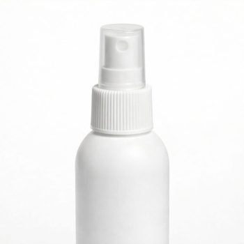 250 ml baltas hdpe buteliukas su purkštuku iš arti